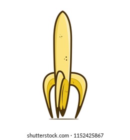 rocket banana space