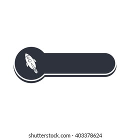rocket banner template theme vector art illustration