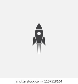 rocket base icon. Simple sign illustration. rocket symbol design from space exploration series. Can be used for web, print and mobile