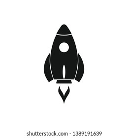 rocket base icon. Simple sign illustration. rocket symbol design from space exploration series