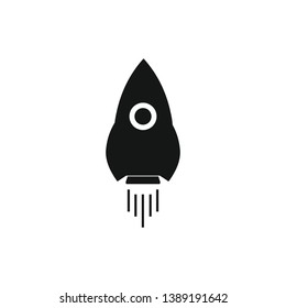 rocket base icon. Simple sign illustration. rocket symbol design from space exploration series