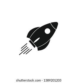 rocket base icon. Simple sign illustration. rocket symbol design from space exploration series
