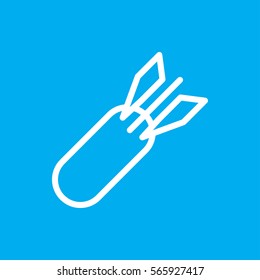 rocket bomb icon illustration isolated vector sign symbol