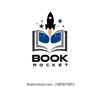 rocket book start improve logo icon symbol design template illustration inspiration