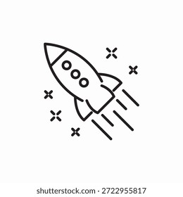 Symbolvektor für Raketenschub