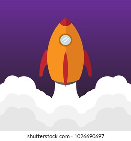 Rocket Boost Vector Illustration 