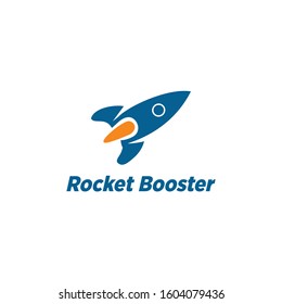 Rocket Booster Logo modern and technology