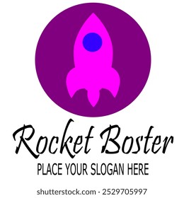 ROCKET BOSTER VEKTOR PLACE YOUR SLOGAN HERE