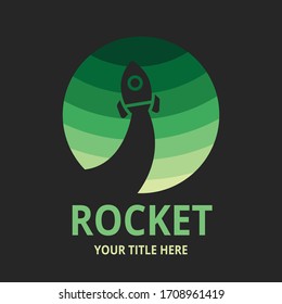 Rocket Branding Logo Design - Green Rocket