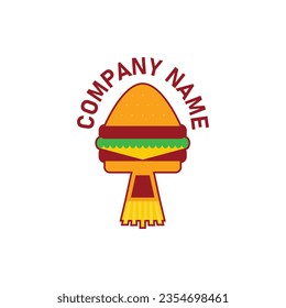 Rocket burger logo. Modern, simple, unique.