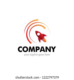 rocket business logo icon