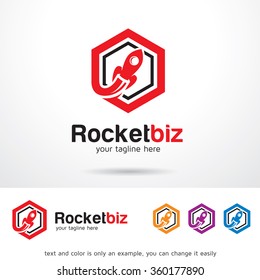 Rocket Business Logo Template Design Vector
