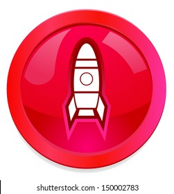 Rocket button icon