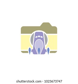Rocket Camera Logo Icon Design