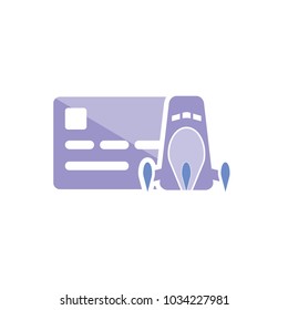 Rocket Card Logo Icon Design