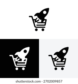 Raketenwagen Logo, Vektorgrafik