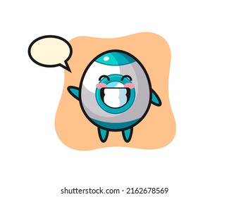 rocket cartoon character doing wave hand gesture , cute style design for t shirt, sticker, logo element