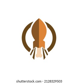 rocket chicken logo icon flat vector design concept graphic