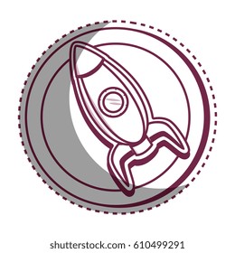 rocket child toy icon