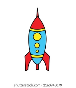 Rocket Clipart Vector Illustration Isolated Stock Vector (Royalty Free ...