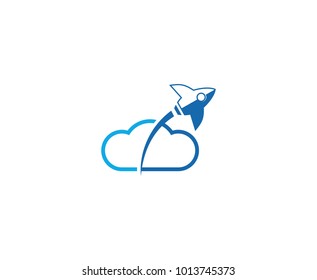 Rocket cloud logo
