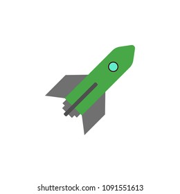 rocket colored icon. Element of web icon for mobile concept and web apps. Colored isolated rocket icon can be used for web and mobile. Premium icon on white background