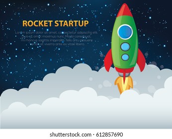 Rocket concept design,clean vector