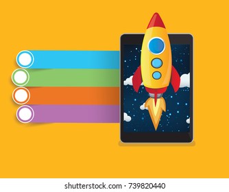 Rocket concept design,vector
