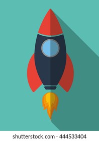 rocket concept with icon design, vector illustration 10 eps graphic.