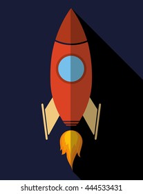 rocket concept with icon design, vector illustration 10 eps graphic.