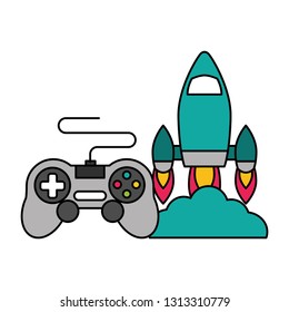 rocket control device video game