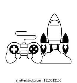 rocket control device video game
