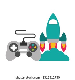 rocket control device video game