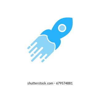 Rocket Delivery Icon Logo Design Element