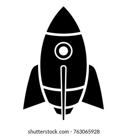 Rocket design icon. Simple illustration of rocket design vector icon for web