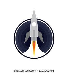 Rocket design logo, elements, icons, symbols, abstract, emblem, innovative and creative inspiration for business company. Template vector illustration design collection with flat style
