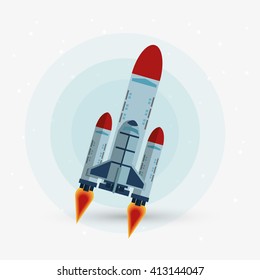 rocket design. science concept. cosmos icon