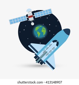 rocket design. science concept. cosmos icon
