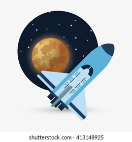 rocket design. science concept. cosmos icon