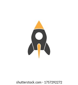 Rocket design Template vector icon illustration