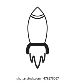 rocket design, vector icon