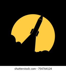 Rocket design vector template