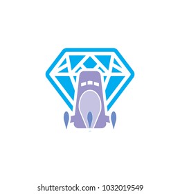 Rocket Diamond Logo Icon Design