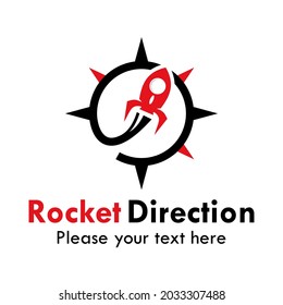 Rocket direction logo template illustration
