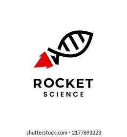 Rocket dna logo design template