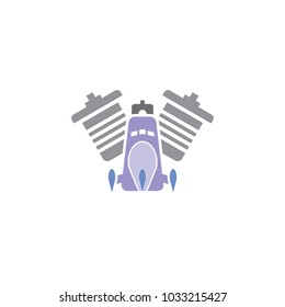 Rocket Engine Logo icon Design