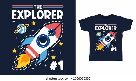 Rocket explorer tee design concept