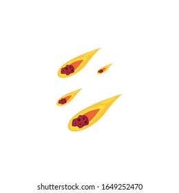 Rocket fill style icon of Space futuristic cosmos outside universe galaxy astronomy adventure and exploration theme Vector illustration