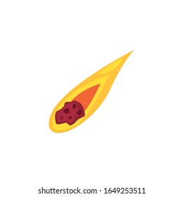 Rocket fill style icon of Space futuristic cosmos outside universe galaxy astronomy adventure and exploration theme Vector illustration