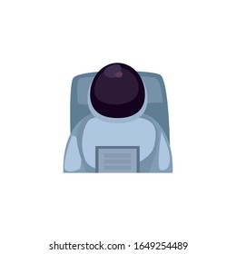 Rocket fill style icon of Space futuristic cosmos outside universe galaxy astronomy adventure and exploration theme Vector illustration